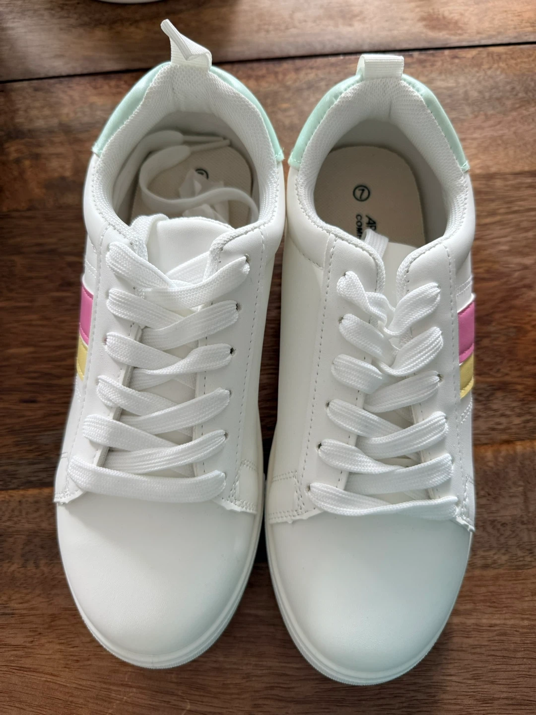 Ardene White Sneakers Size 7