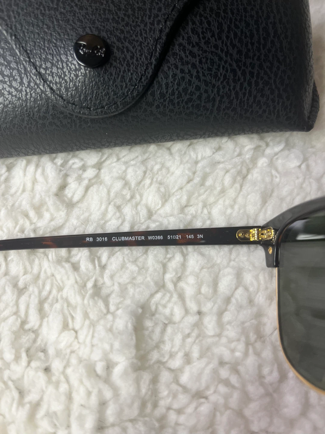 Ray-Ban Clubmaster Sunglasses RB 3016 Tortoise/Green Lenses ⚽ - photo 4