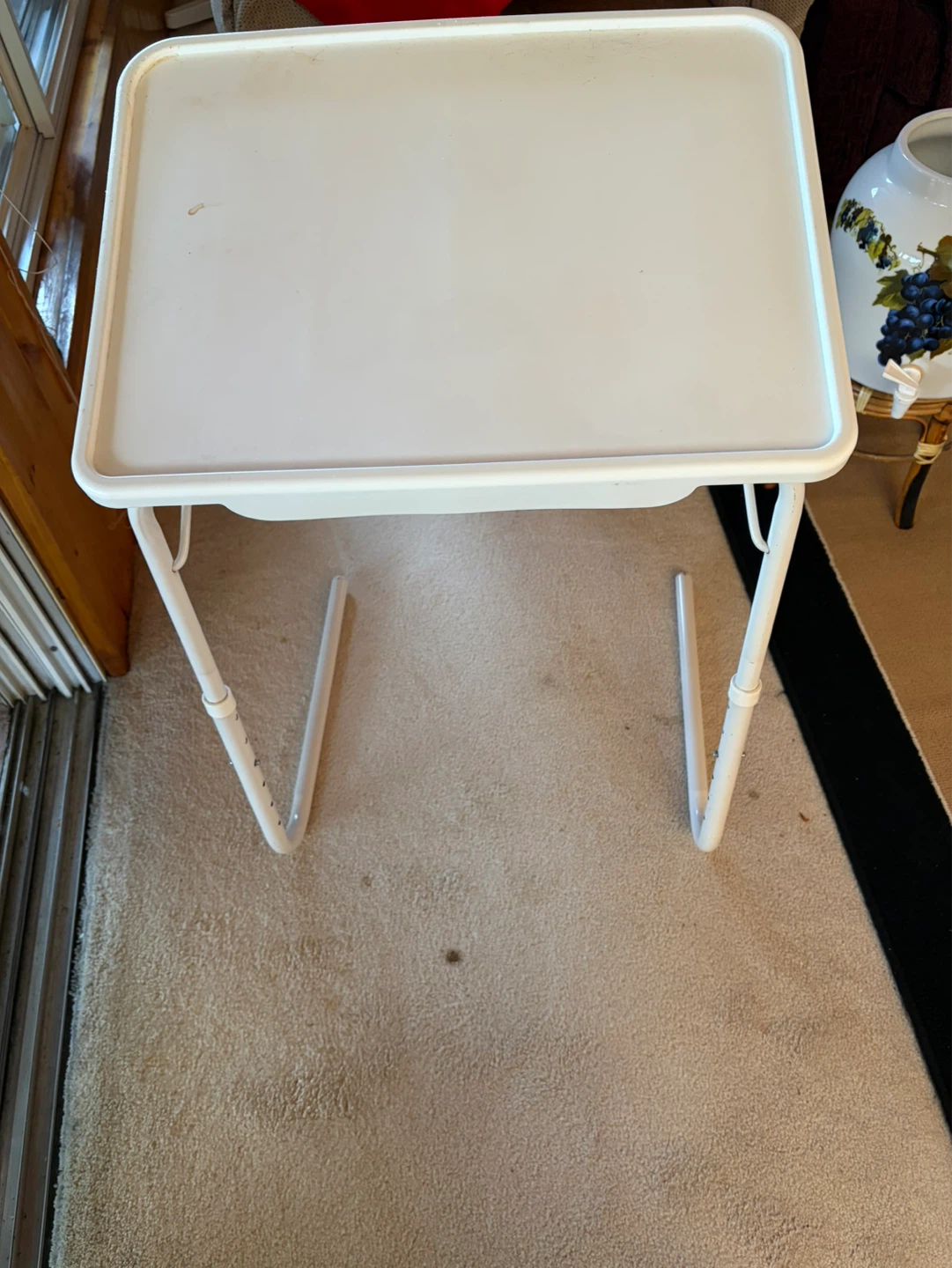 White TV Tray Table ⚽️