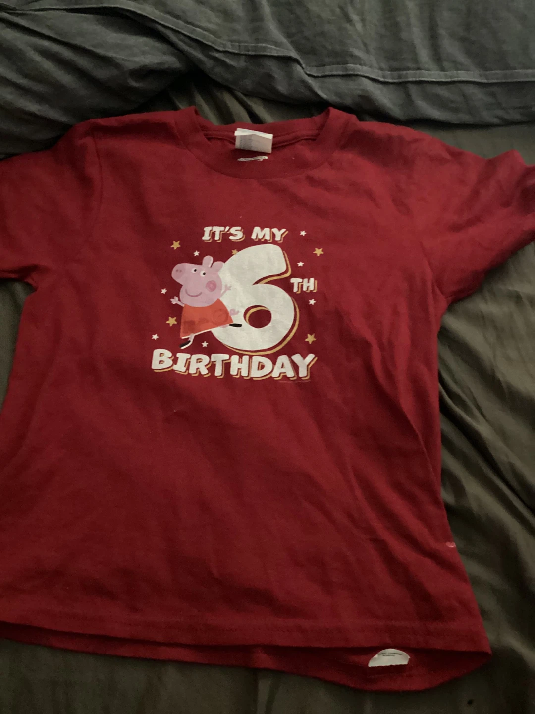 ⚽️Peppa Pig "IT'S MY 6TH BIRTHDAY" T-Shirt