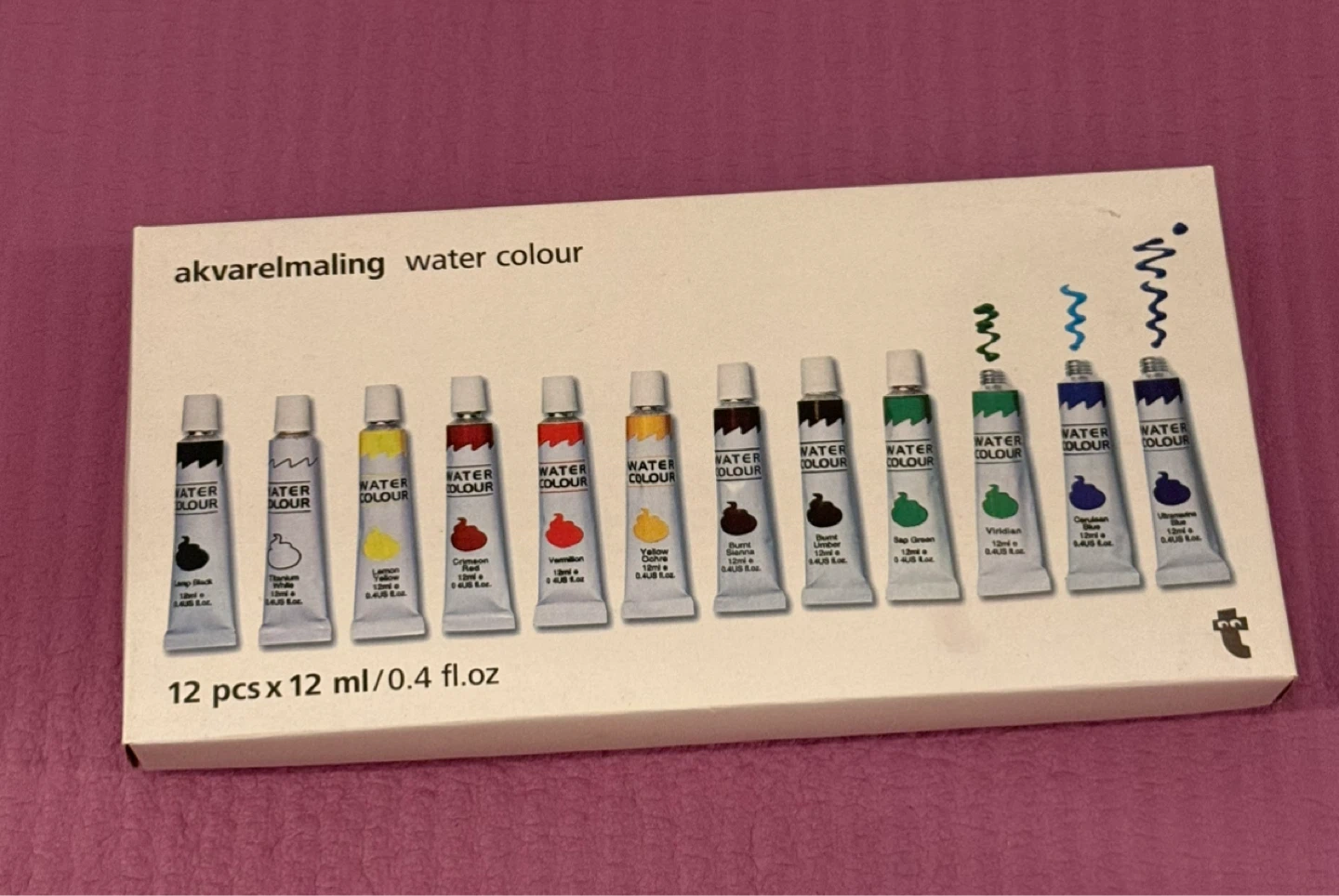 ⚽️12 pc Water Colour Paint Set