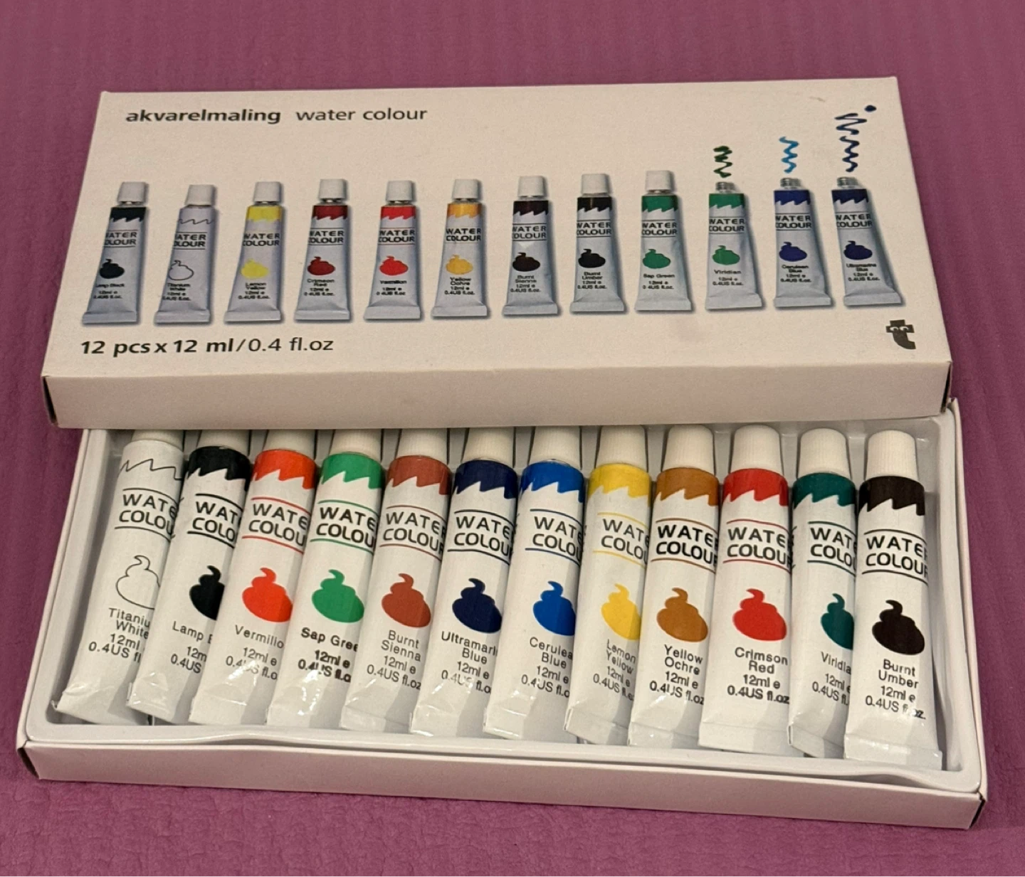 ⚽️12 pc Water Colour Paint Set - photo 5