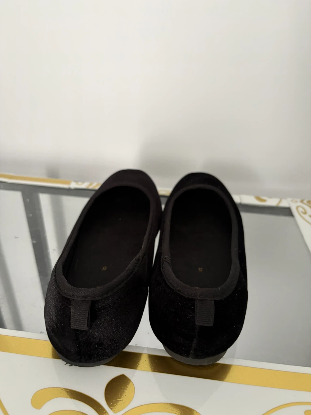 Black Velvet Ballerina Flats - photo 4