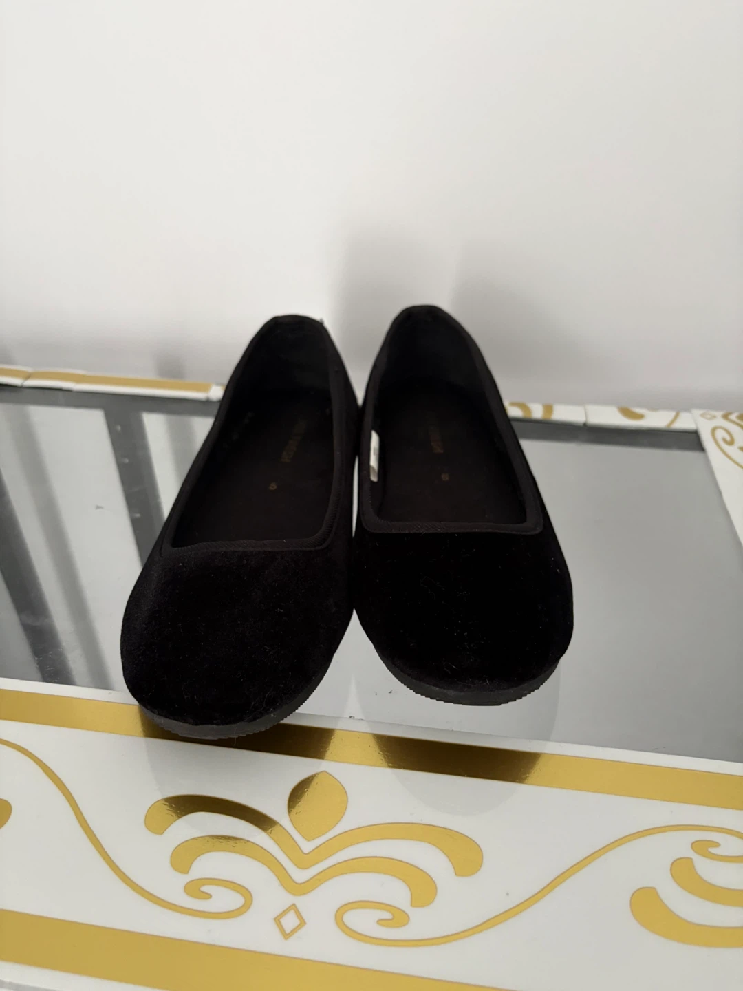 Black Velvet Ballerina Flats - photo 2