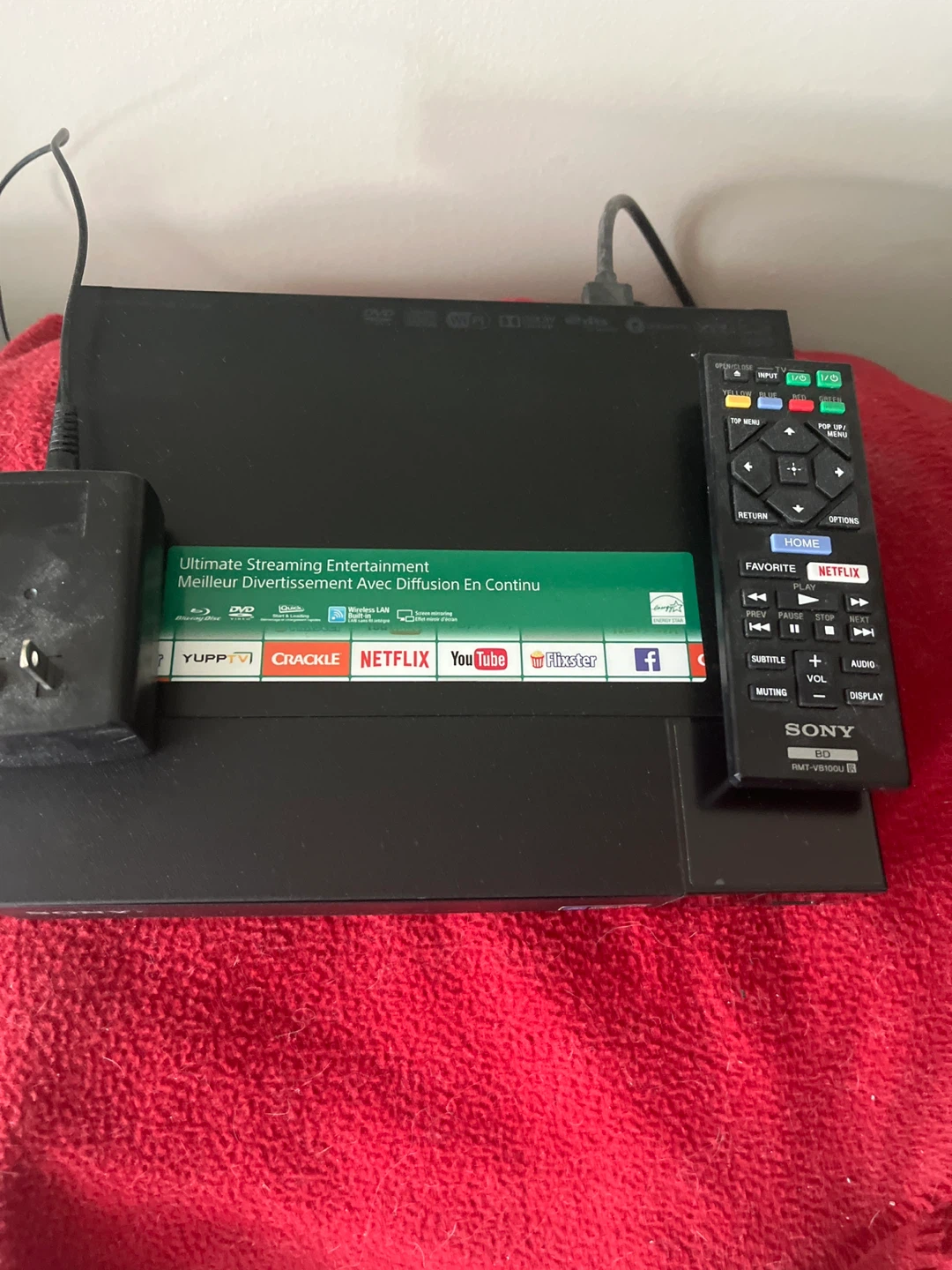 Sony Blu-ray Disc Player with Remote
