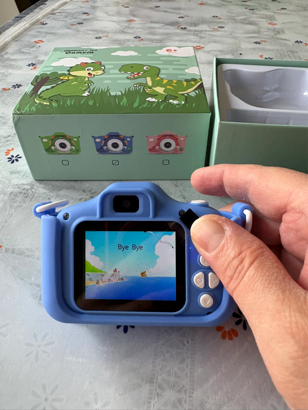 Brand New Blue Dinosaur Kids Digital Camera - photo 5