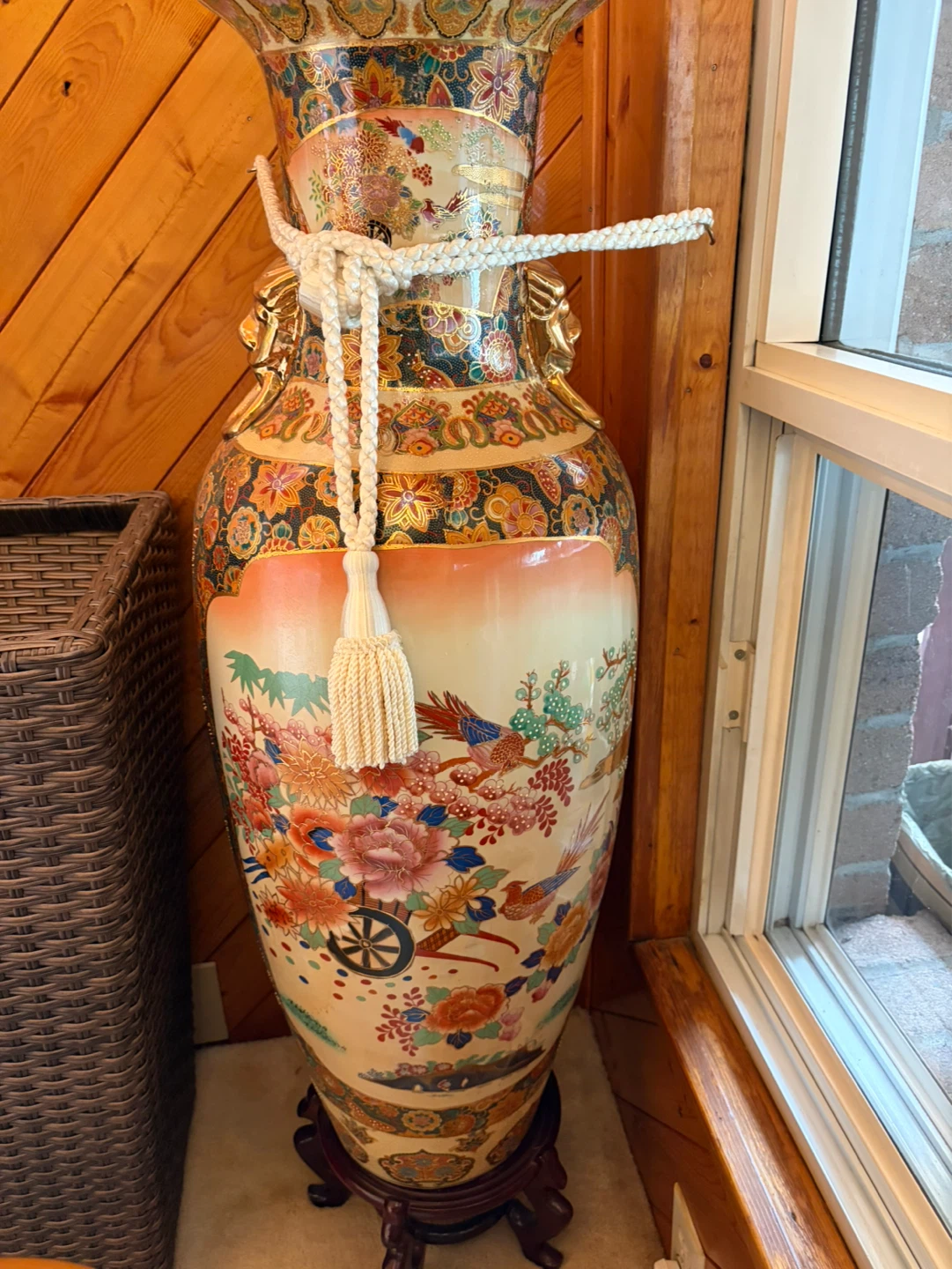 Beautiful Large Asian Decorative Vase ⚽️ - photo 3