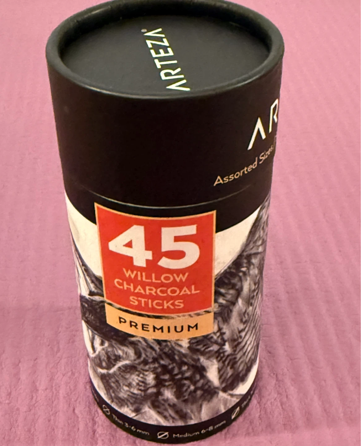 NEW⚽️ARTEZA Willow Charcoal Sticks, Set of 45