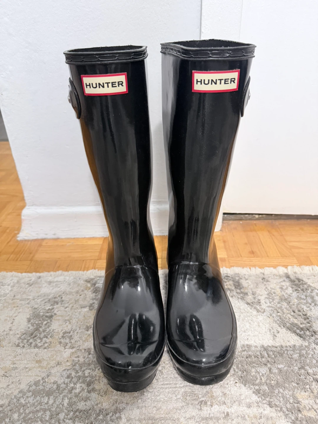 Hunter Rubber Boots - Black - US 5