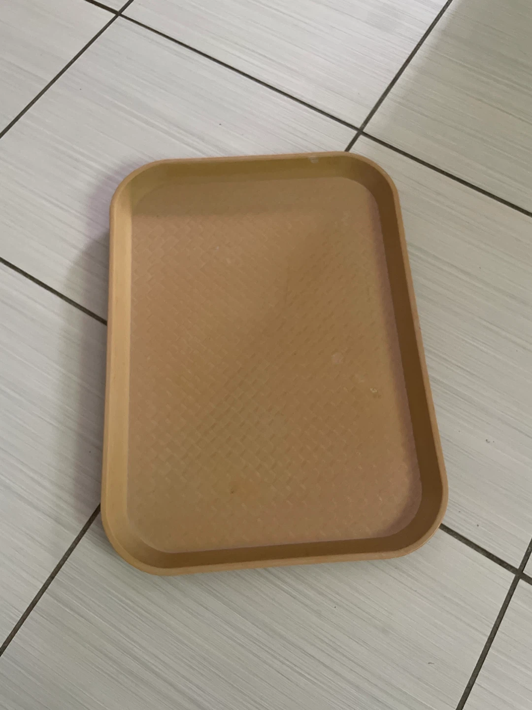 ⚽️Light brown plastic serving tray