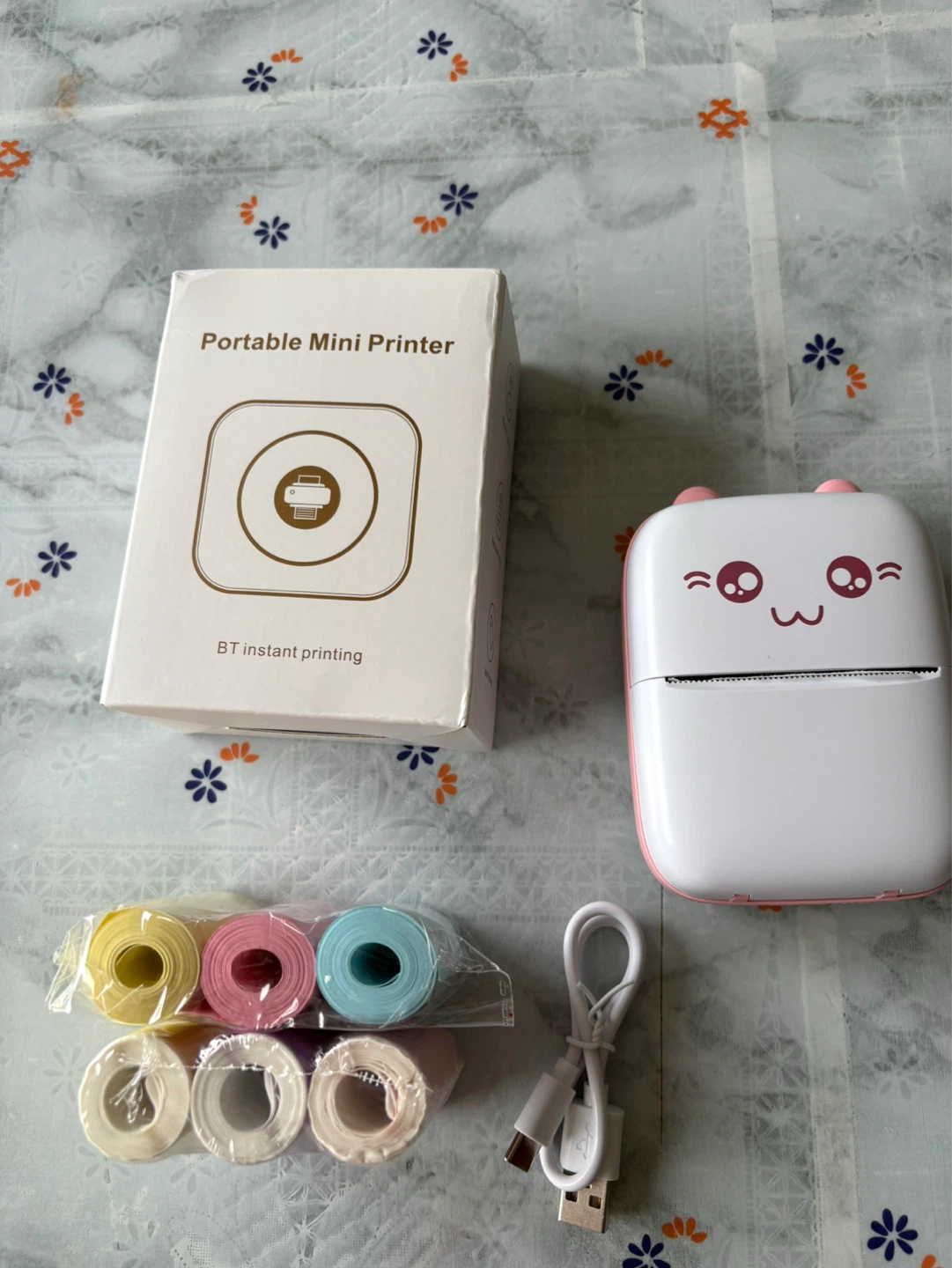 Brand New Mini Bluetooth Thermal Printer – Pink