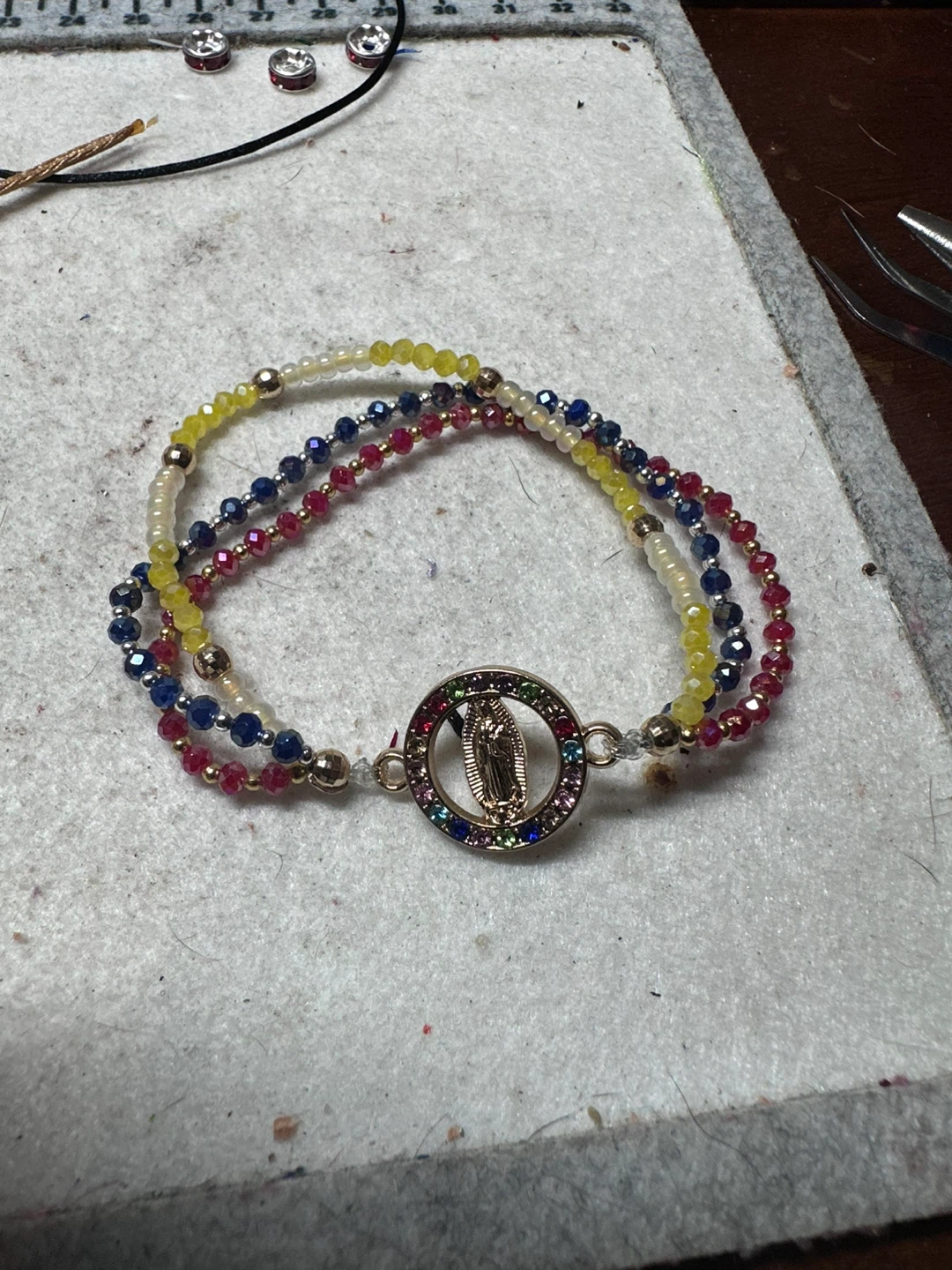 Adjustable Macrame Bracelets with Charms - photo 2
