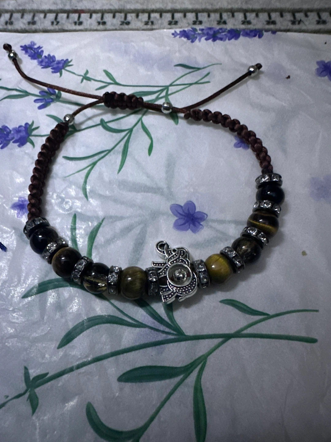 Adjustable Macrame Bracelets with Charms - photo 5