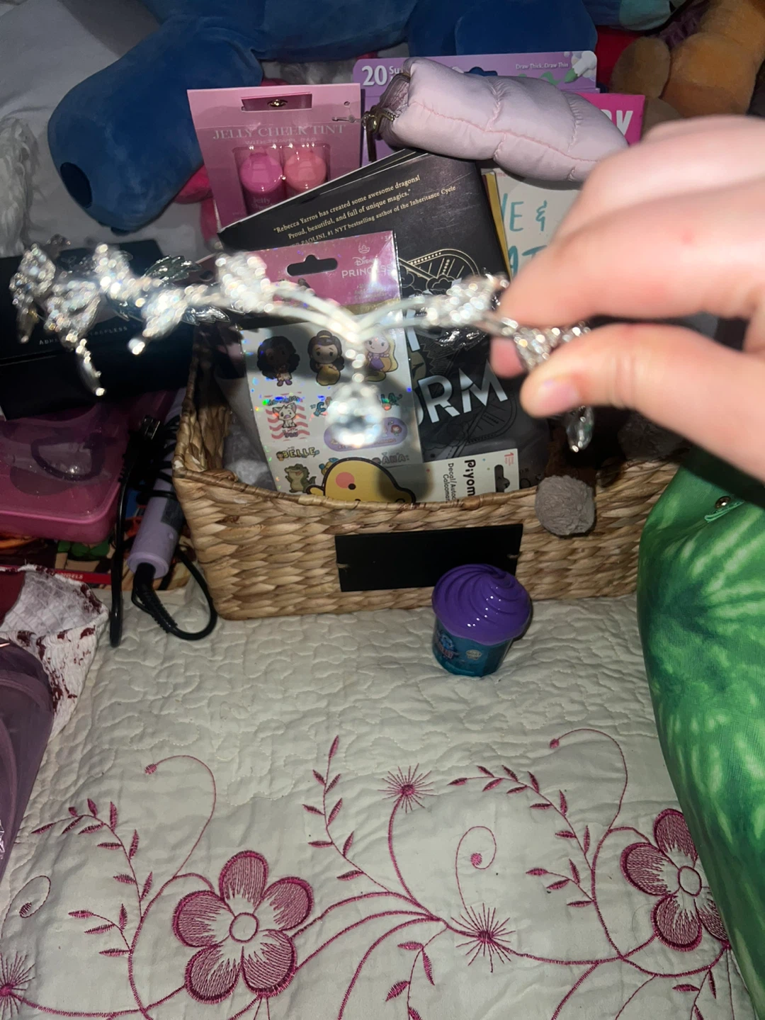 Silver Leaf and Rhinestone Headband ⚽ - photo 4
