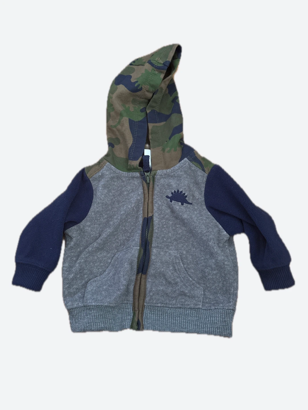 Boys' Dinosaur Zip-Up Hoodie (3M)