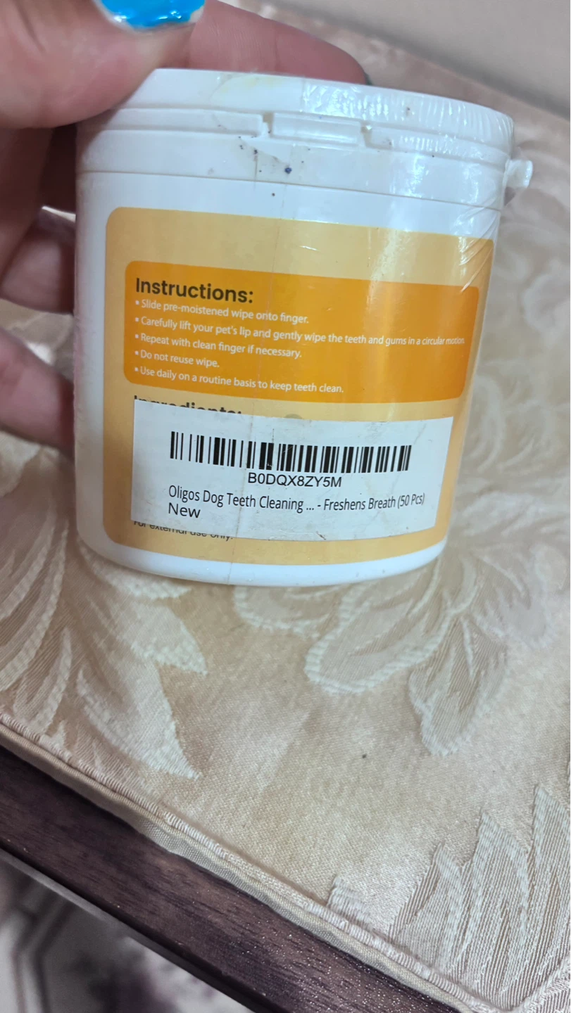 ⚽ Oligos Dental Wipes for Dogs & Cats - Freshens Breath - photo 2