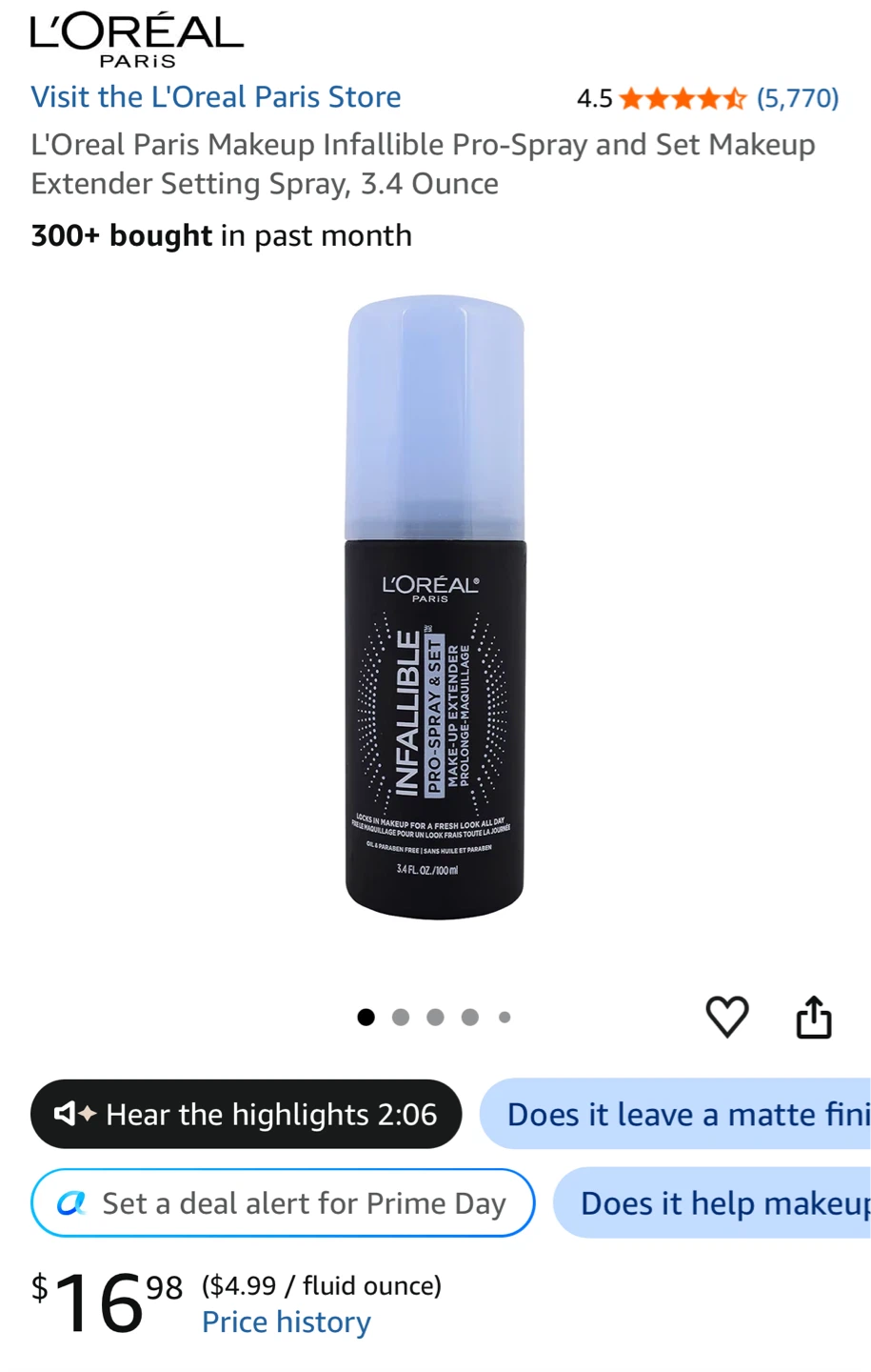NEW⚽️L'Oreal Infallible Pro-Spray & Set Makeup Extender - photo 3