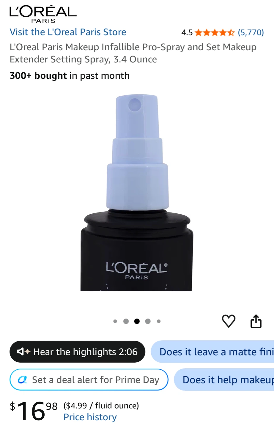 NEW⚽️L'Oreal Infallible Pro-Spray & Set Makeup Extender - photo 5