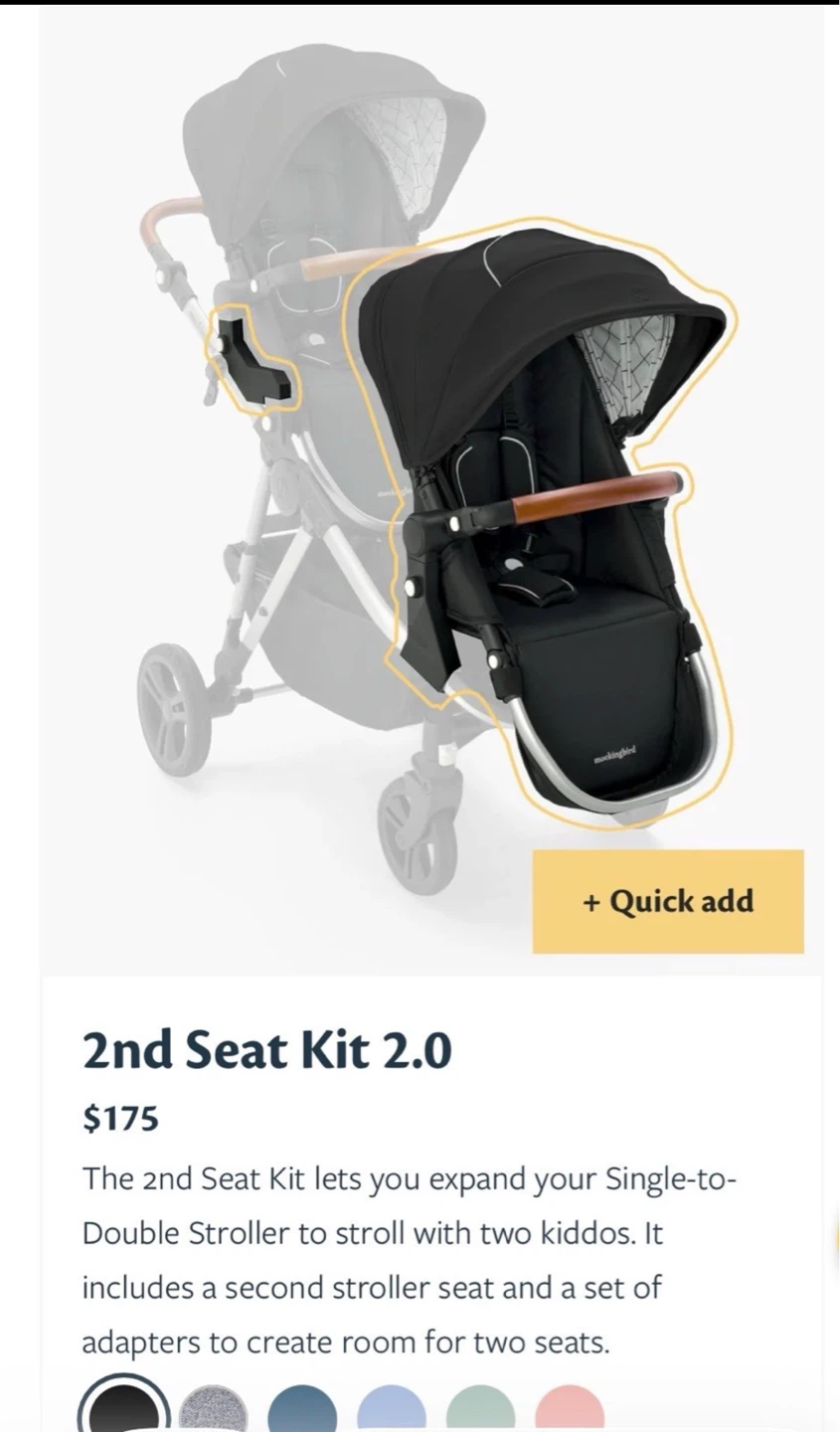 Mockingbird Single-to-Double Stroller 2.0 - photo 3