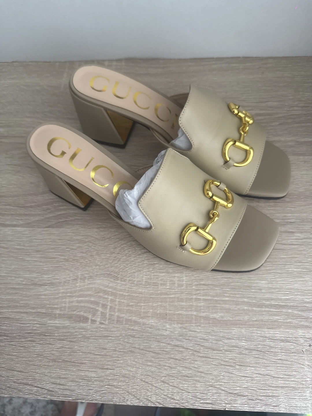 Horsebit Slide Mule Sandals Block Heel size 41 - photo 2