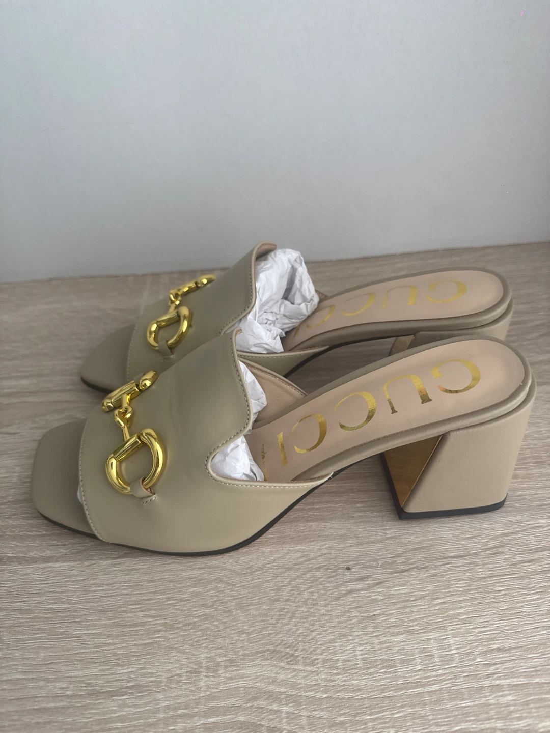 Horsebit Slide Mule Sandals Block Heel size 41 - photo 4