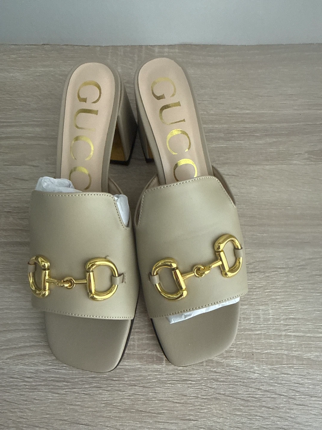 Horsebit Slide Mule Sandals Block Heel size 41 - photo 3
