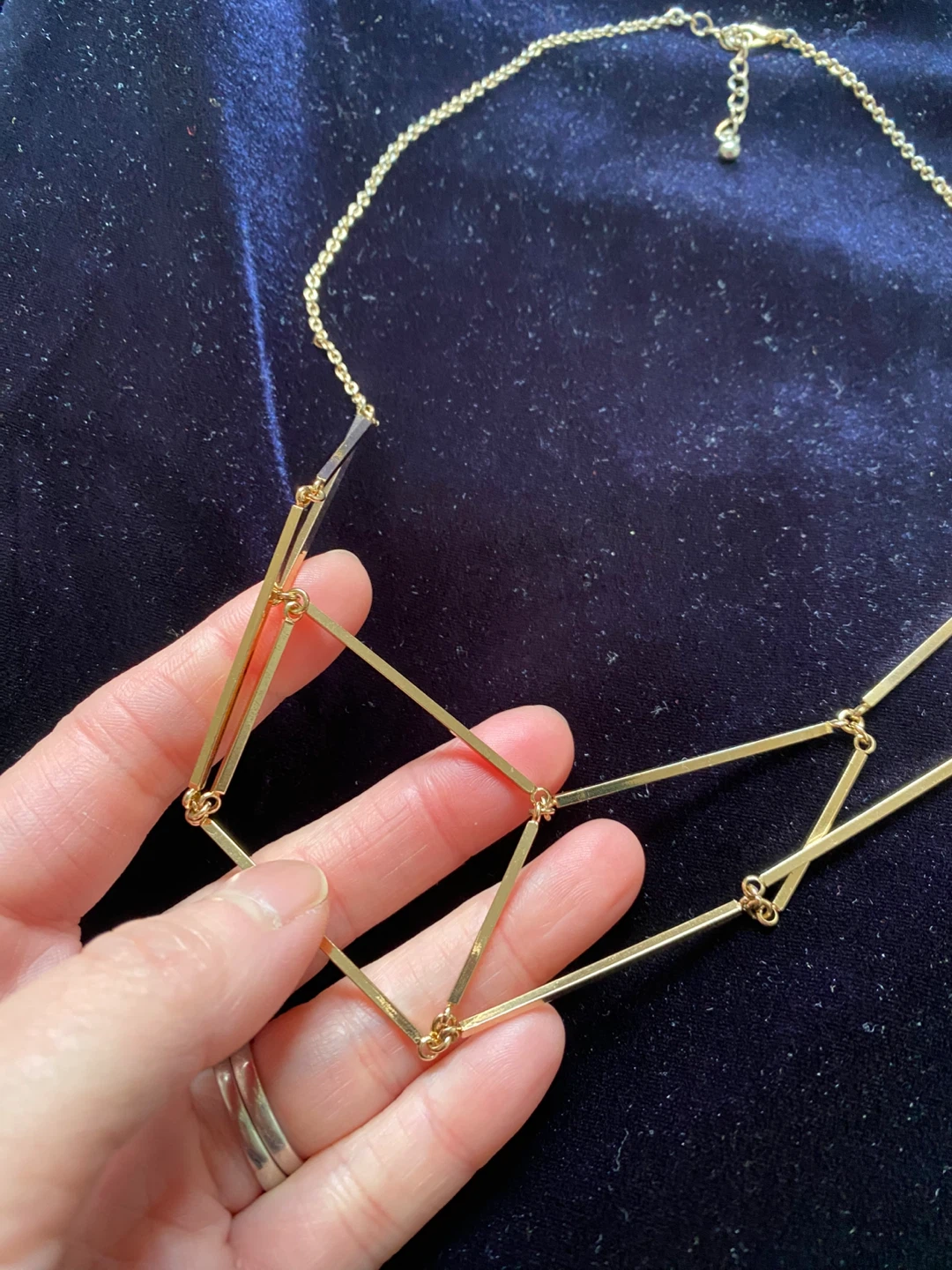 Gold Geometric Necklace ⚽️ - photo 2