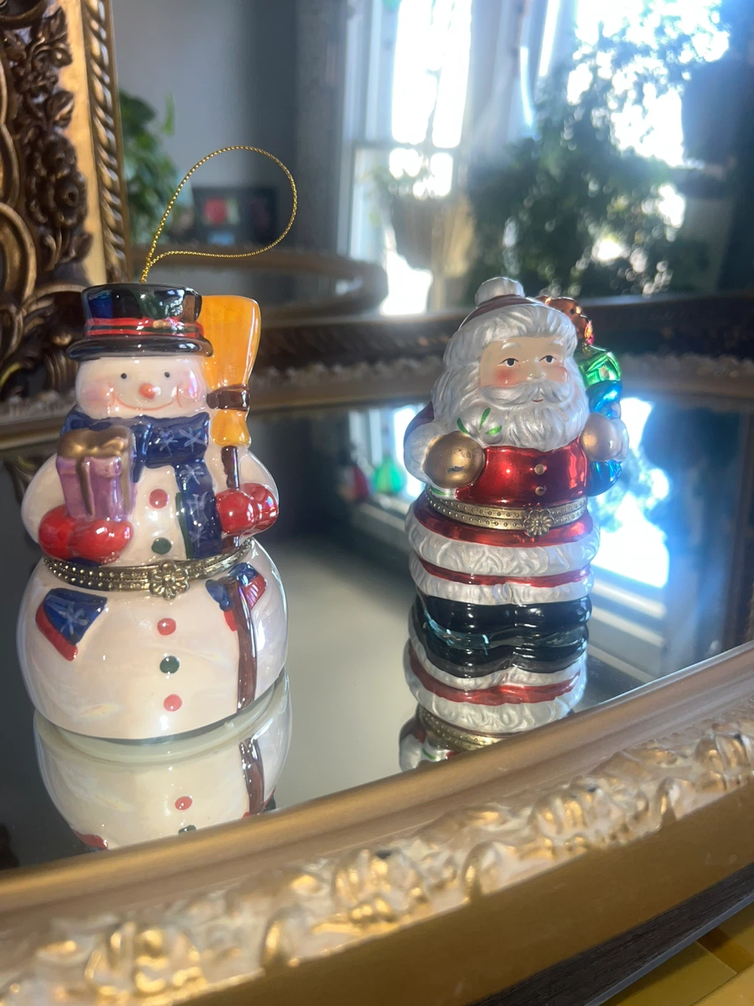 Christmas Figurines - Snowman & Santa ⚽ - photo 2