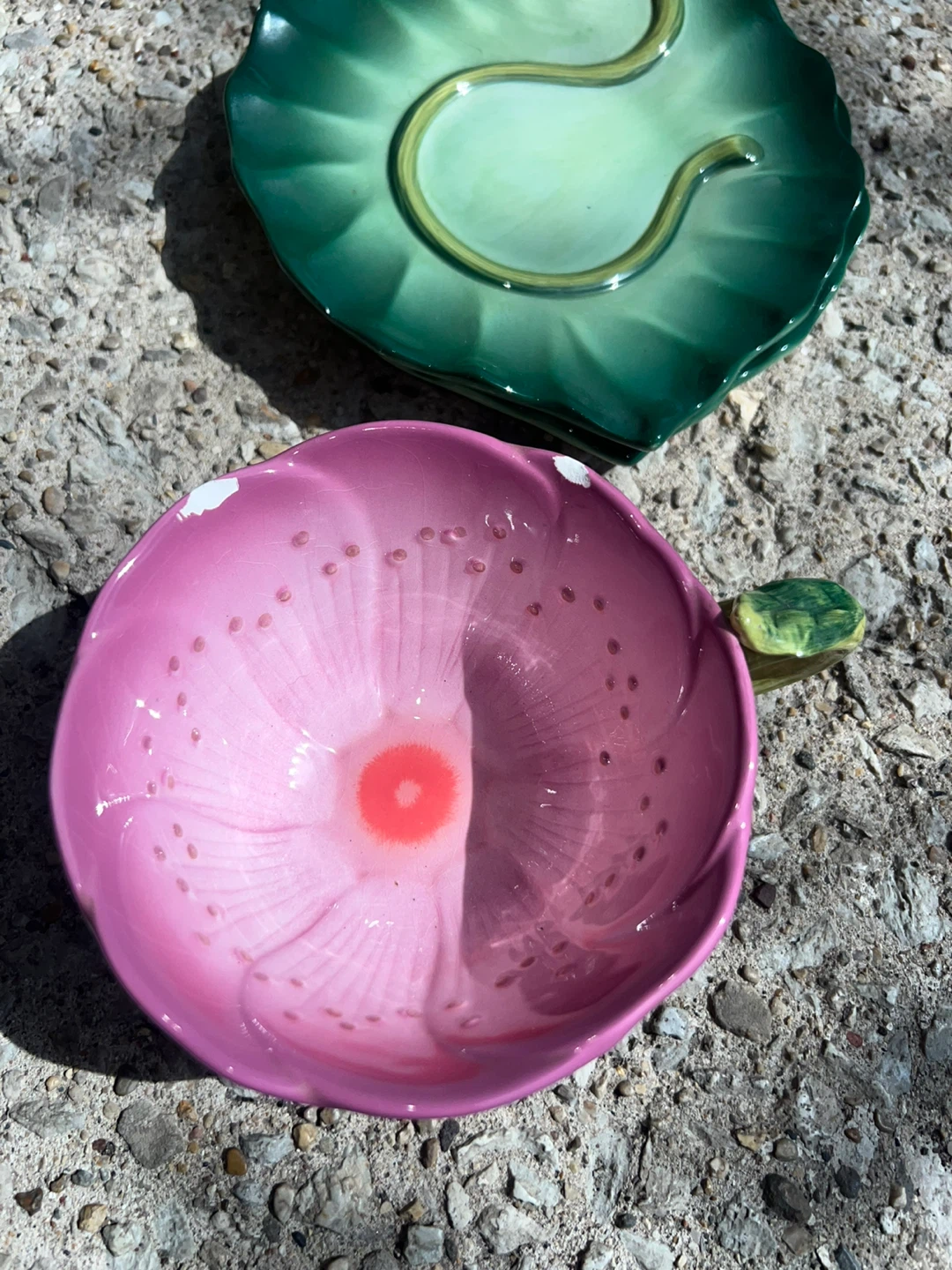 Set of 2 Ceramic Flower Cups and Saucers ⚽ - photo 5