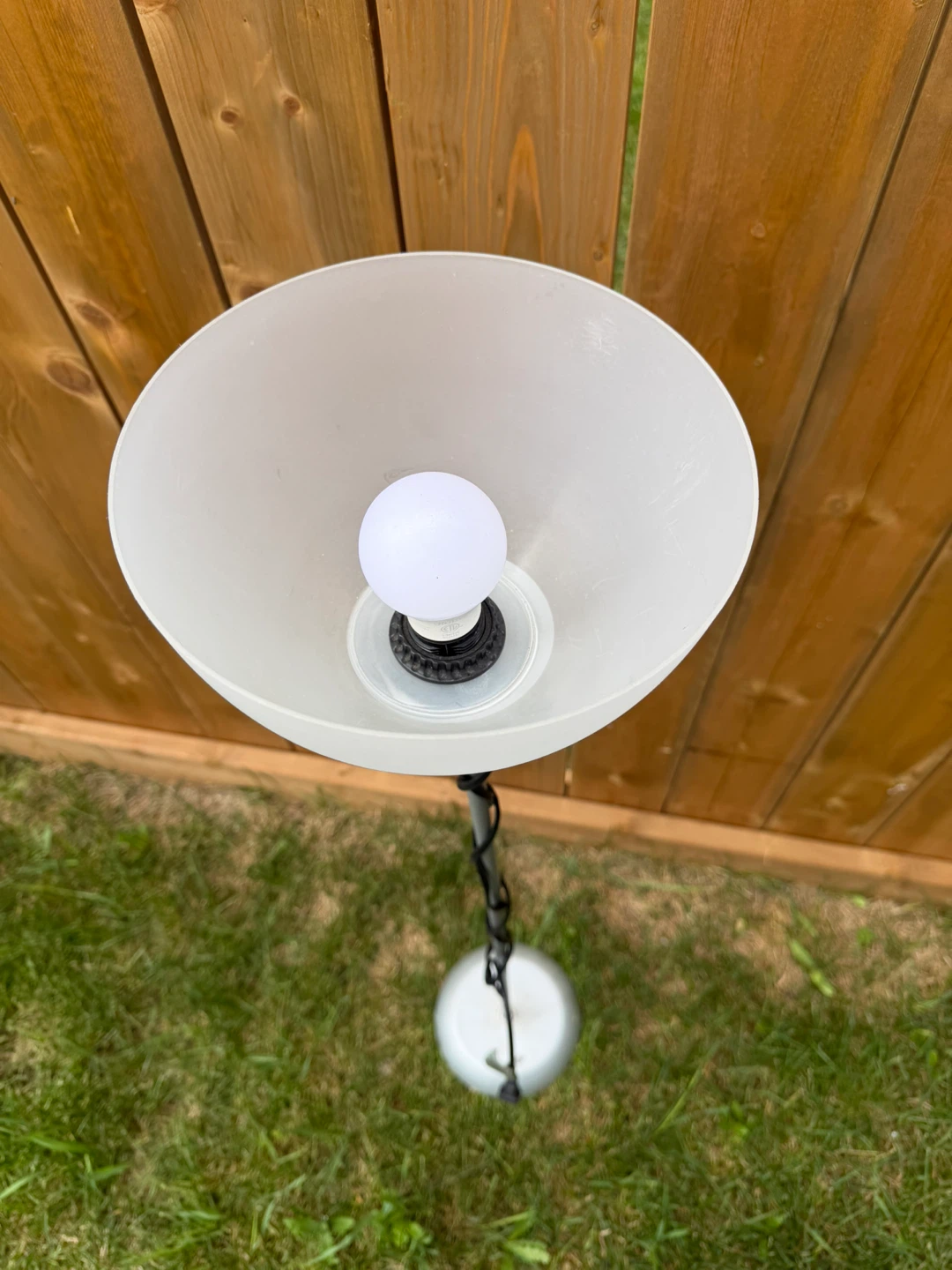 White Bowl Floor Lamp