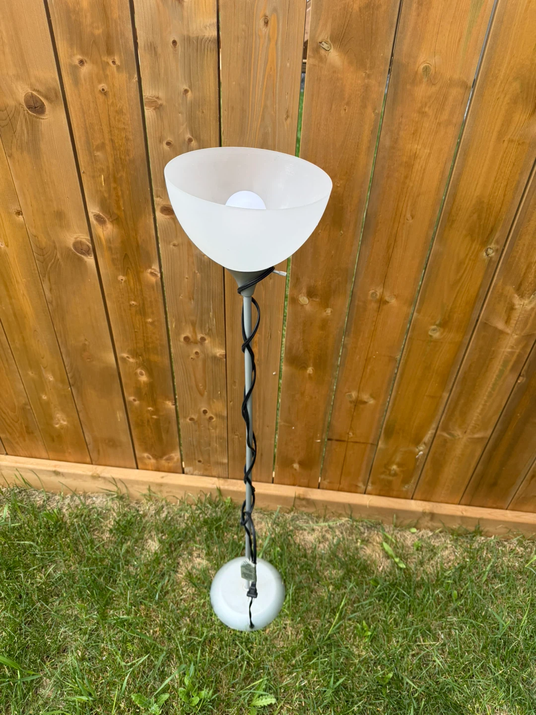 White Bowl Floor Lamp - photo 2