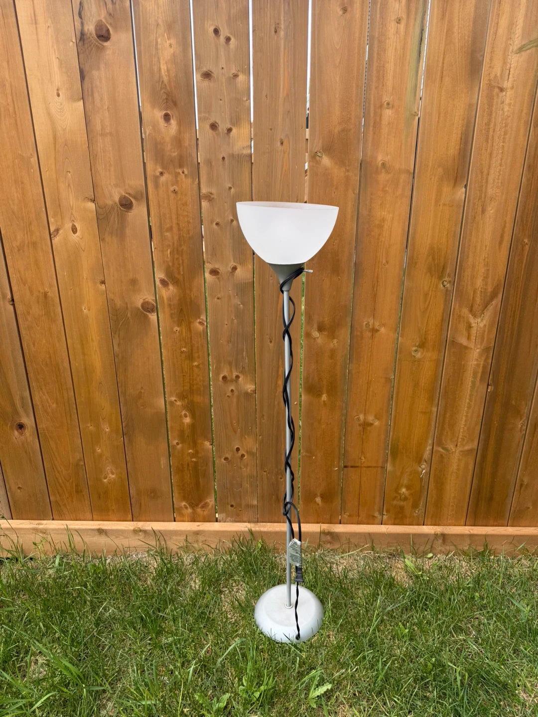 White Bowl Floor Lamp - photo 3