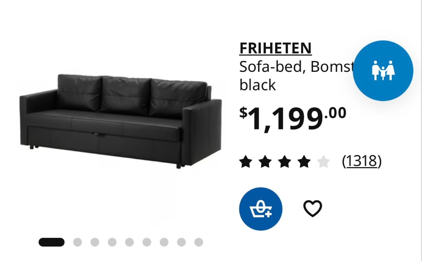 IKEA FRIHETEN Sofa-bed