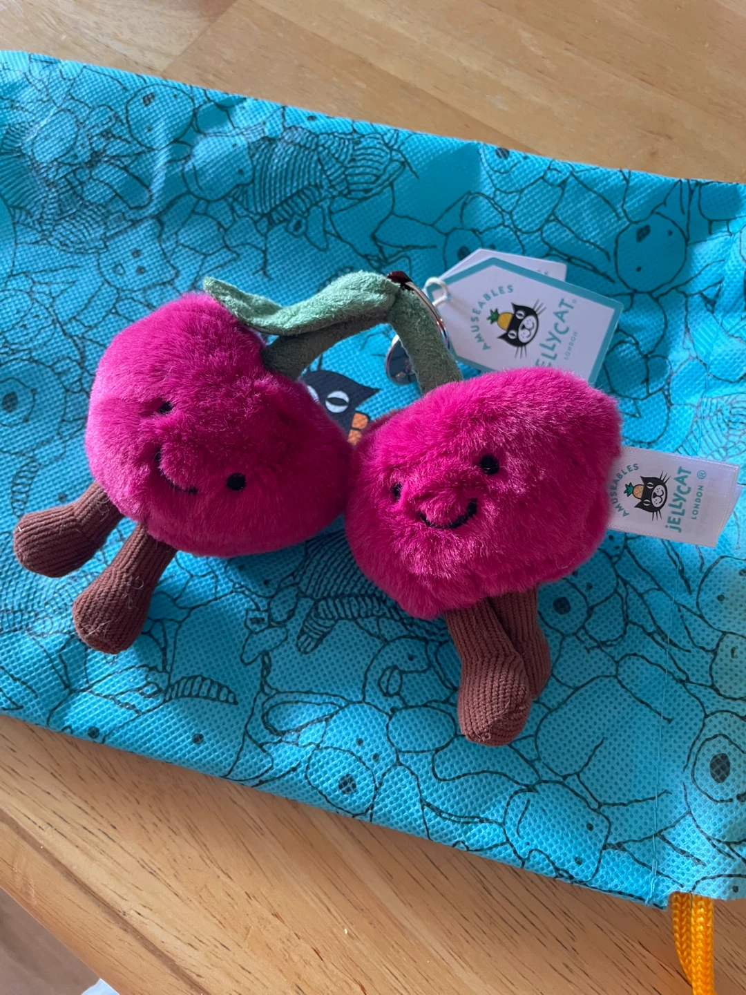 ⚽️ Jellycat Amuseables Cherry Keychain Bag Charm