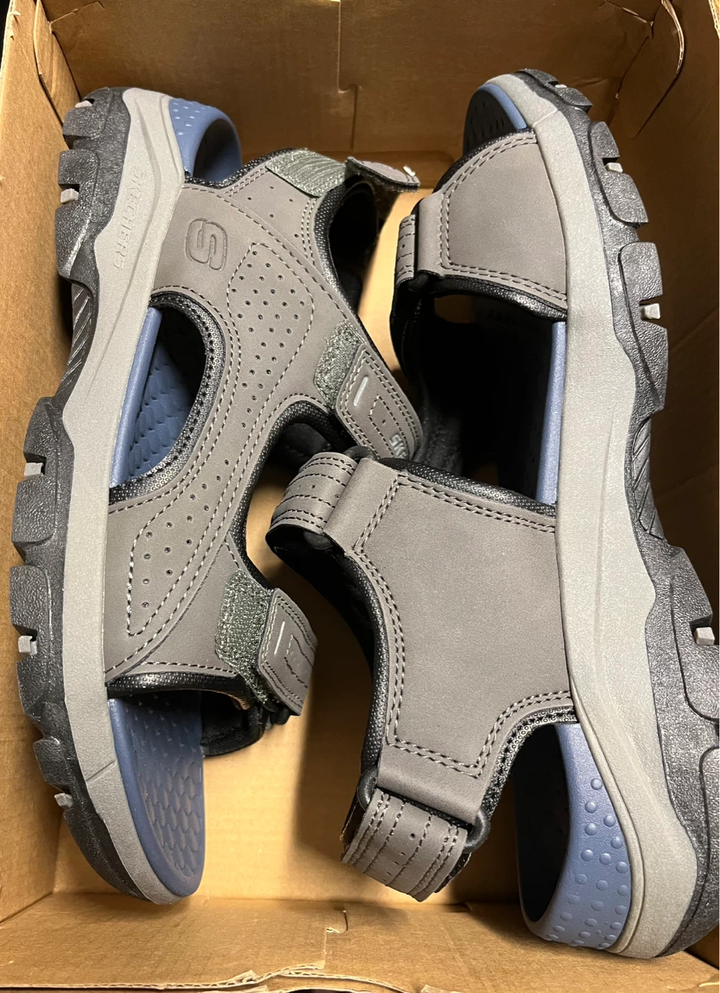 Skechers Men's Grey Sandals Size 8 - photo 2
