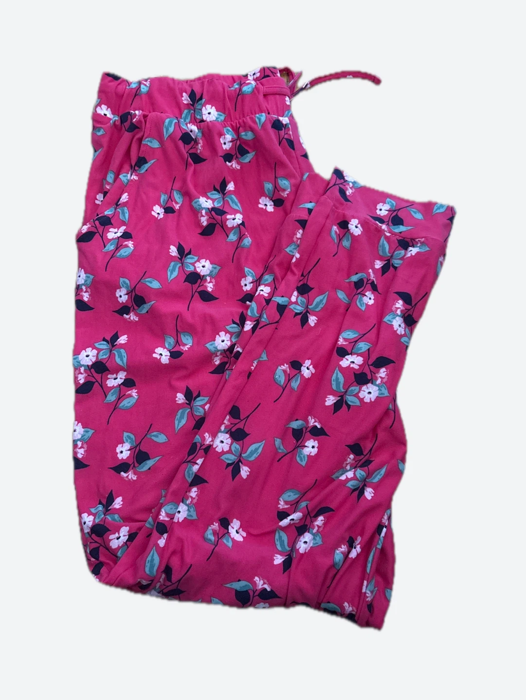 Women's Pink Floral Pajama Pants