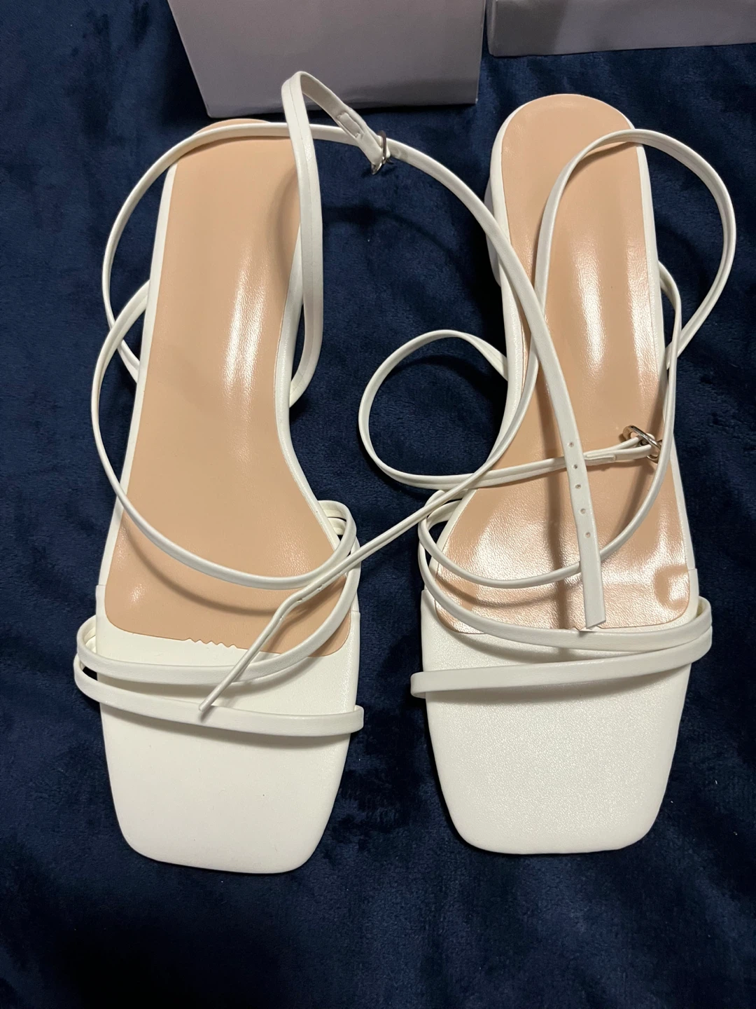 White Strappy Heeled Sandals - photo 2