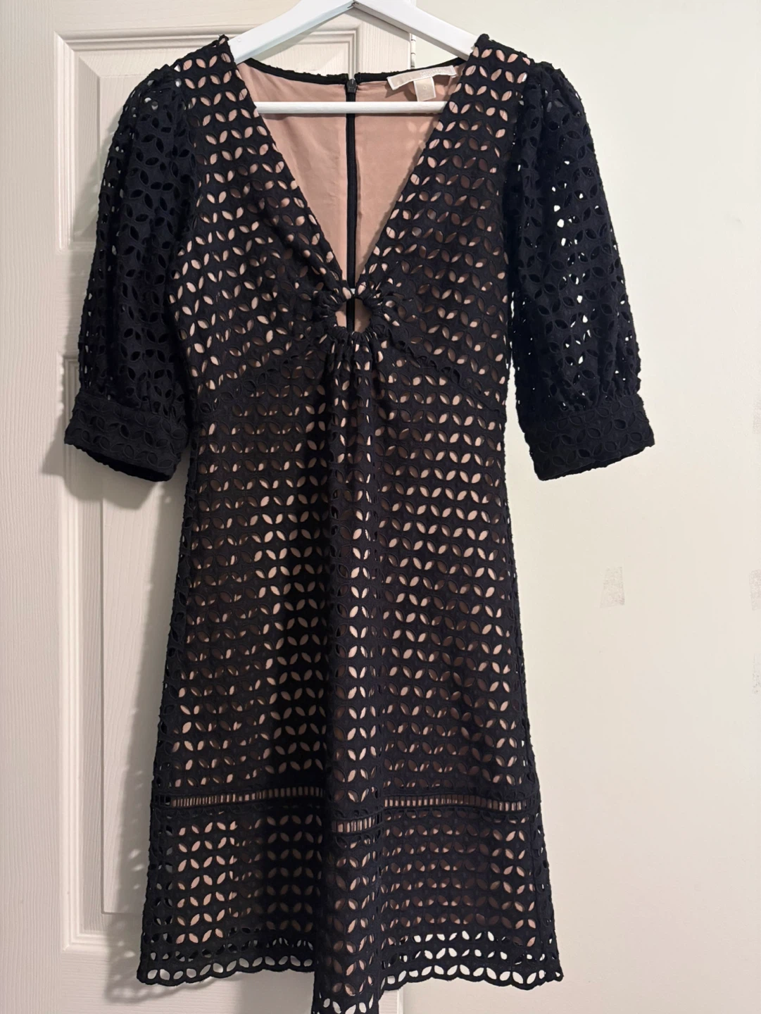 Michael Kors Black Eyelet Dress