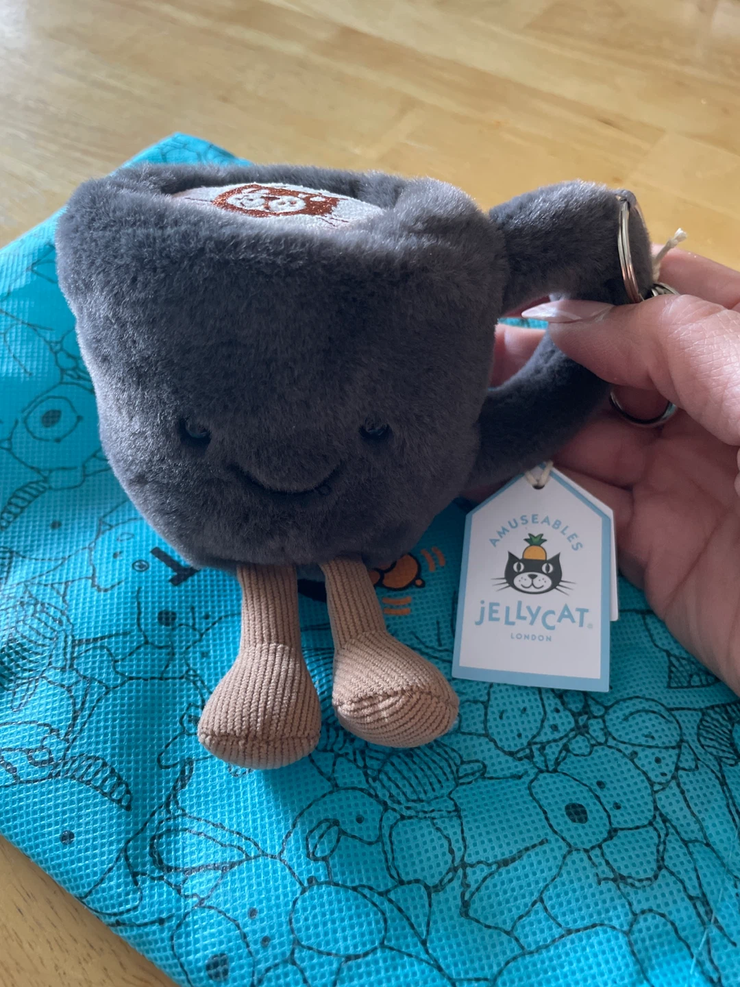⚽️ Jellycat Amuseable Coffee Cup Plush Keychain Bag Charm