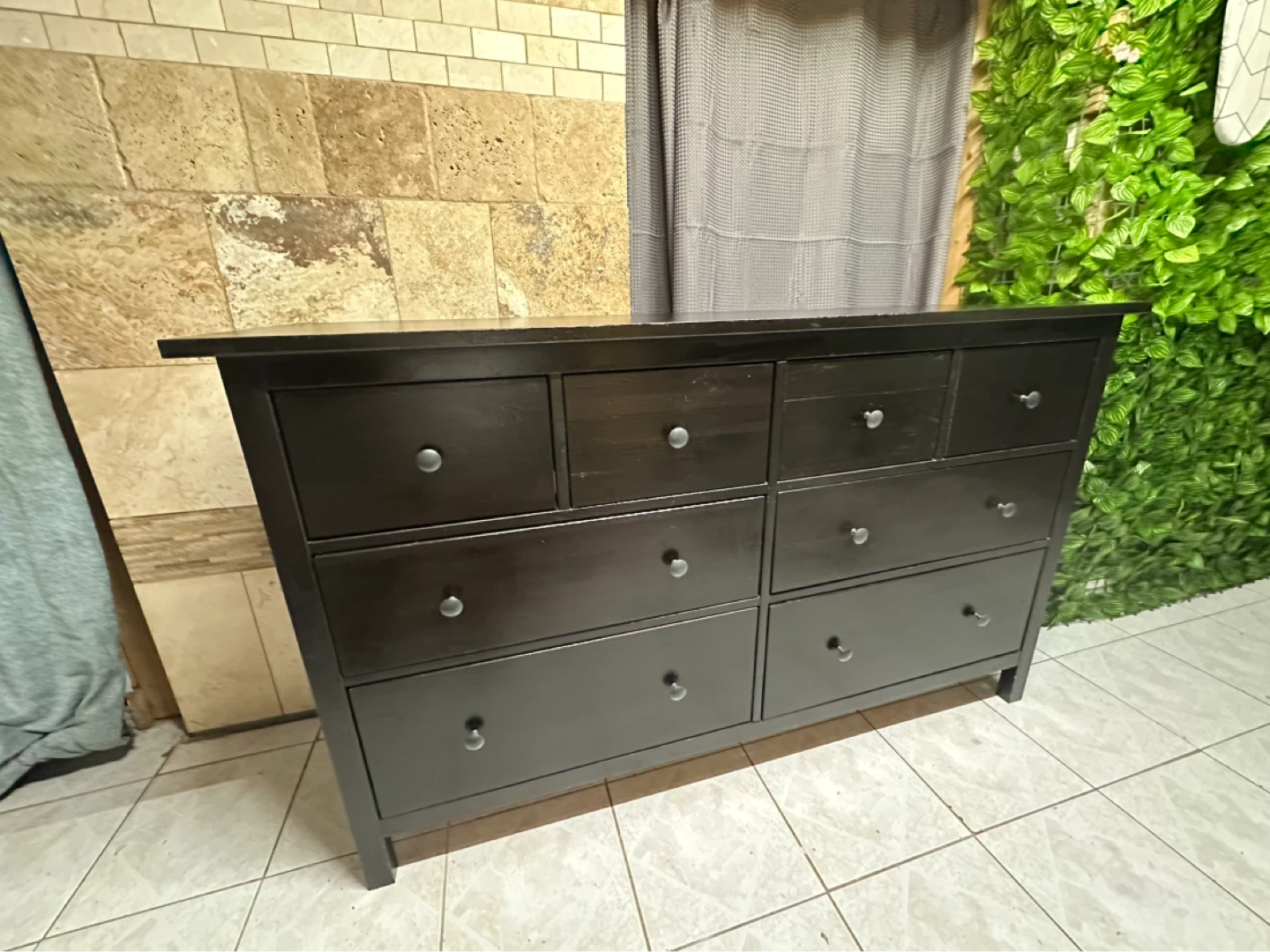 IKEA Real Natural Wood 8‑Drawer Dresser, Great Condition