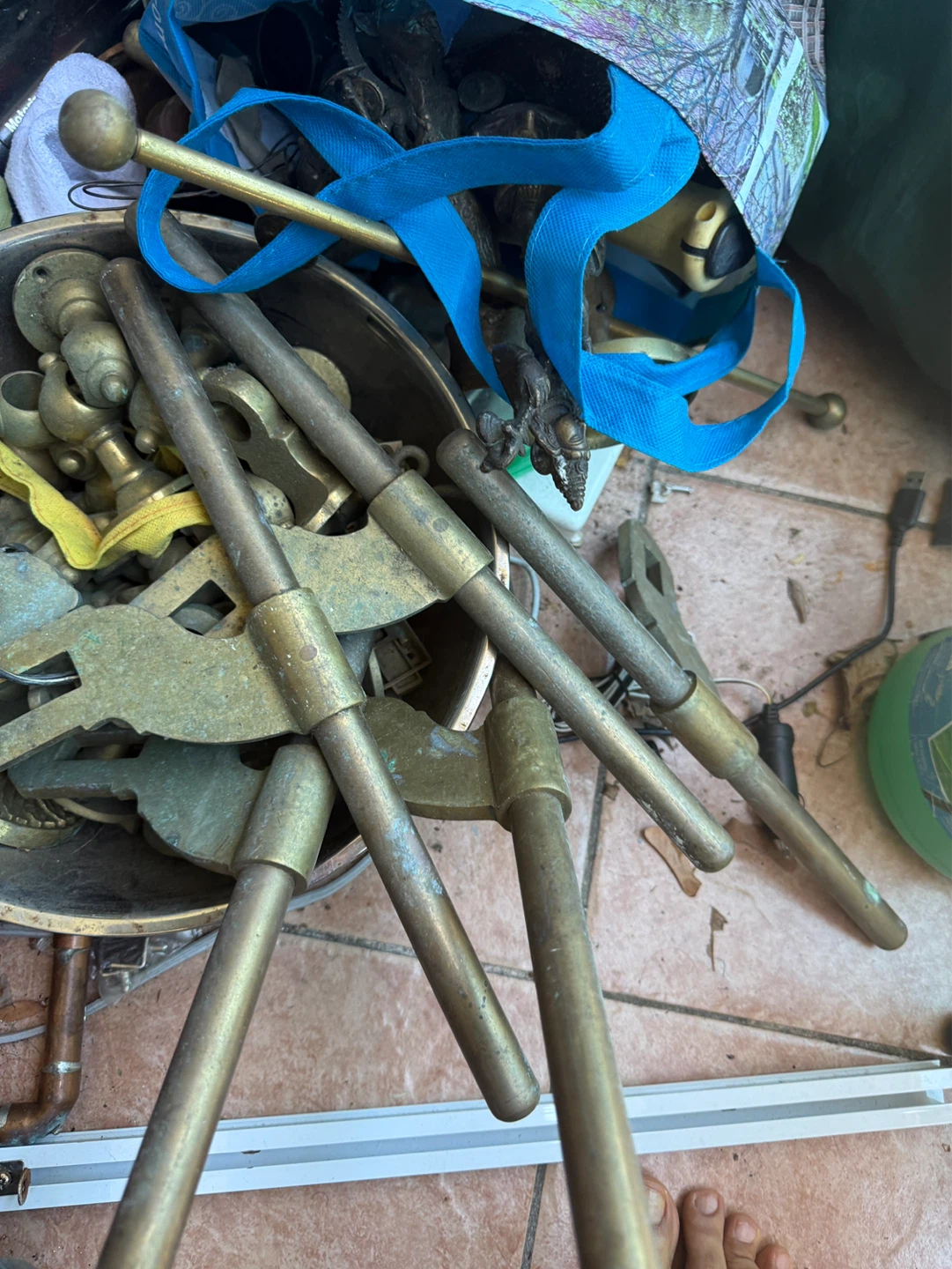⚽️ Lot of Brass Hardware Parts
