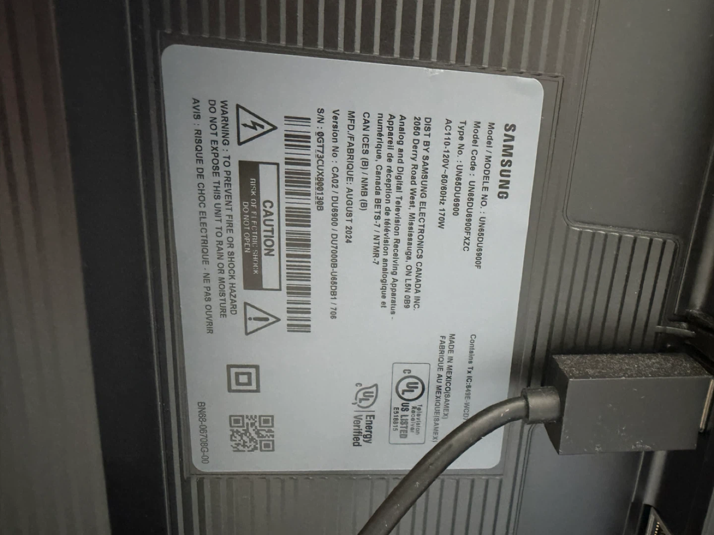 Samsung 60 Inch Crystal UHD DU6900 4K Smart TV - photo 3