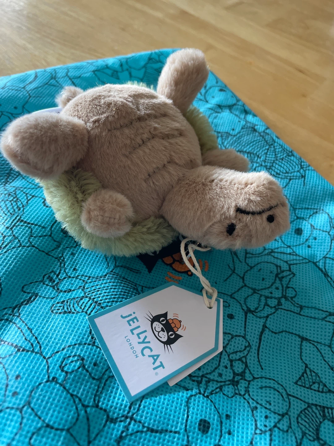 ⚽️ NWT Jellycat Timmy Turtle Bag Charm Keychain - photo 2