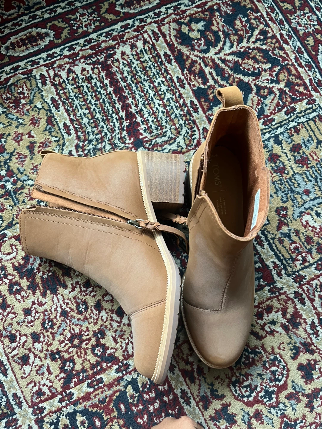 TOMS Women's Ankle Boots - Tan Leather