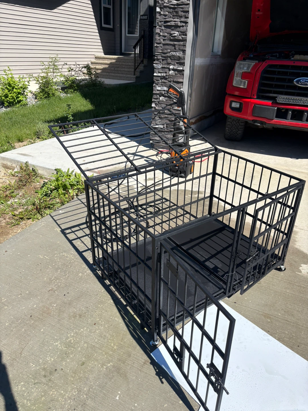 Large Metal Dog Crate Cage - photo 2