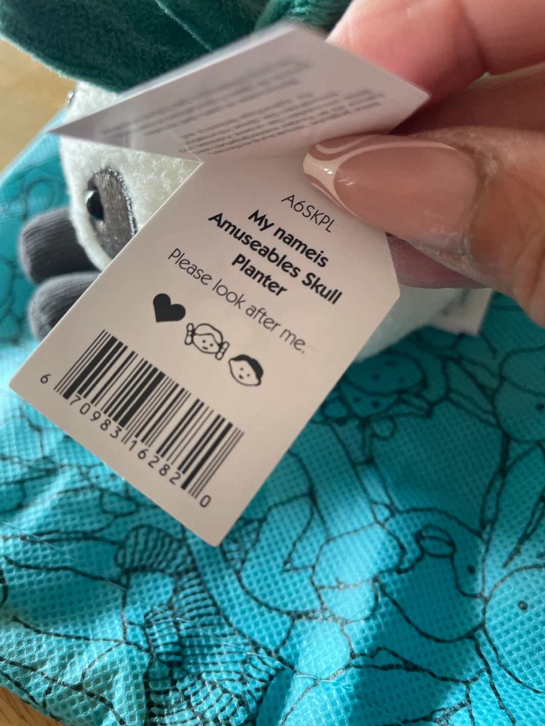 ⚽️ Jellycat Amuseables Skull Planter Keychain Bag Charm - photo 3