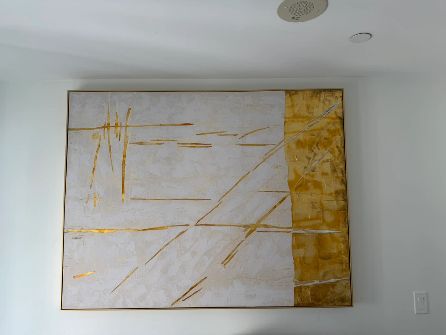 Gold Abstract Framed Wall Art