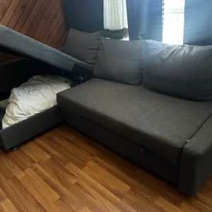 Grey Sectional Sofa with Storage