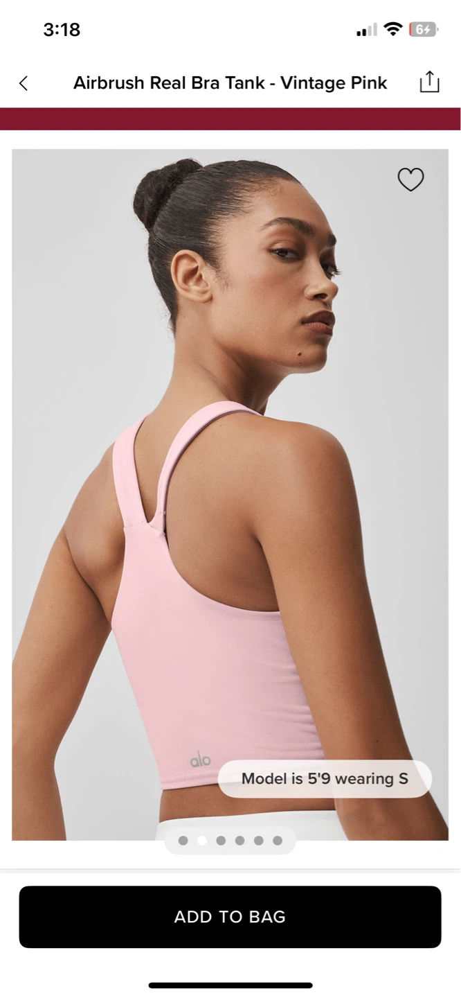 Alo pink top (new,M size) - photo 2