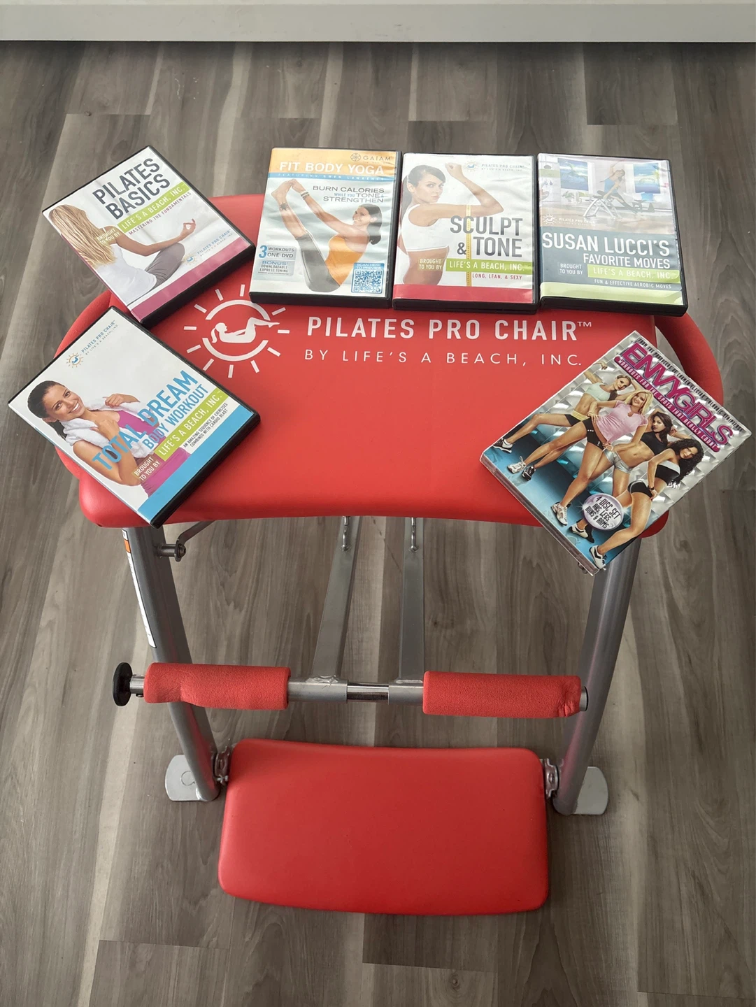 Pilates Pro Chair with 6 Workout DVDs